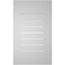 Ekena Millwork Vertical Surface Mount PVC Gable Vent: Functional, w/ 3-1/2"W x 1"P Standard Frame, 18"W x 30"H GVPVE18X3001SF - alternate 3